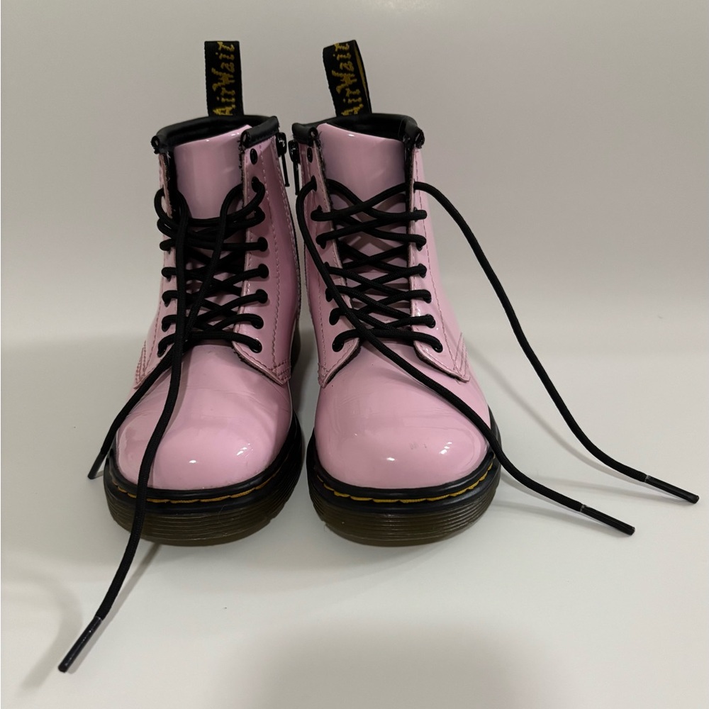 Dr. Martens 1460 Pink Patent Leather Kids Boots Sz 10